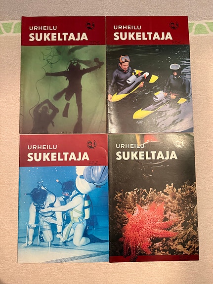 Urheilusukeltaja-lehtiä v. 1983