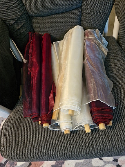 4 kp organza katto koristeita