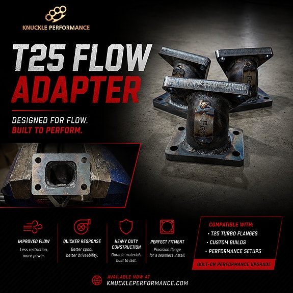KKK - > T25 FLOW turbo adapter OM602 / OM605 / OM606