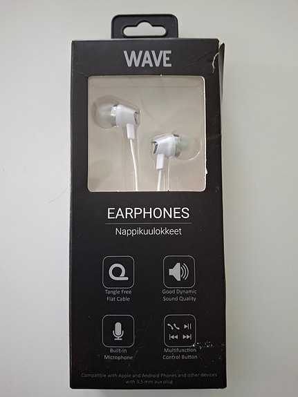 Wave nappikuulokkeet handsfree-mikrofonilla