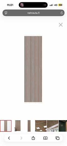 Akustiikkalevy Premium, 22x605x2440mm, vaalea tammi puuviilu