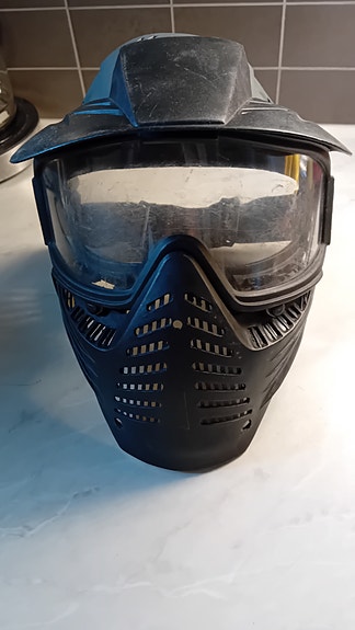 Paintball-maski musta