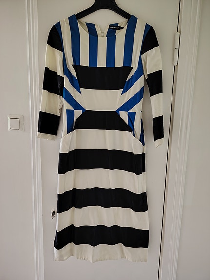 Marimekko raidallinen mekko M /38