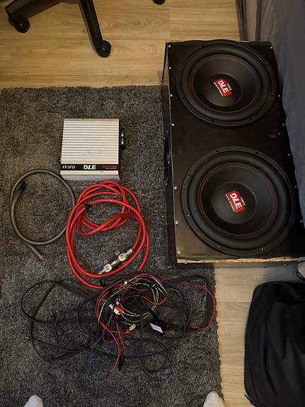2x12 3kW subwoofer setti