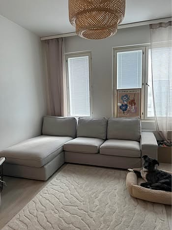 Ikea KIVIK sohva ja rahi