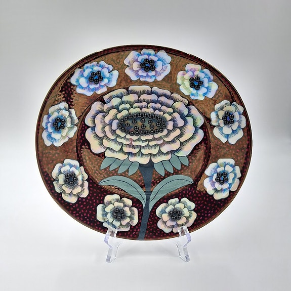 Koristelautanen, Fiori, Arabia, design Birger Kaipiainen