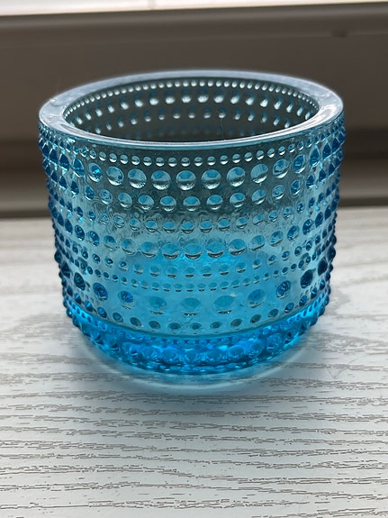 Iittala Kastehelmi tuikkukippo sininen