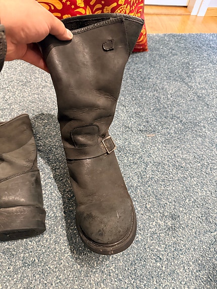 Biker Boots / nahkasaappaat koko 42