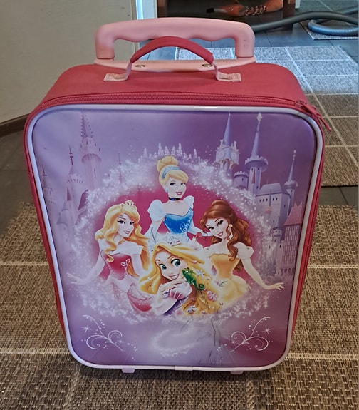Disney Prinsessa lasten matkalaukku pyörillä pinkki