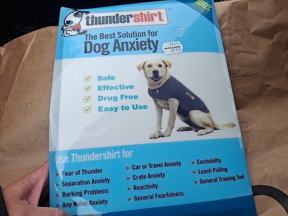 Thunder shirt koiran rauhoittava mantteli M