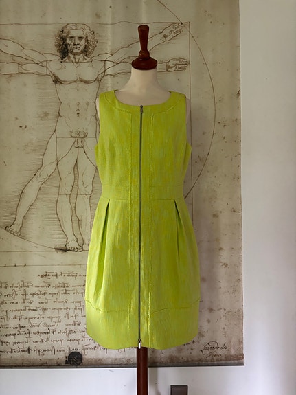 Karen Millen kesämekko koko 42 lime/keltainen