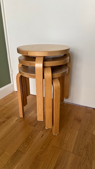 Artek 60 jakkarat 3 kpl