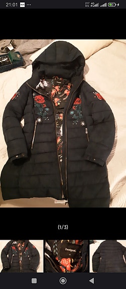 Desigual pitkä takki koko 42