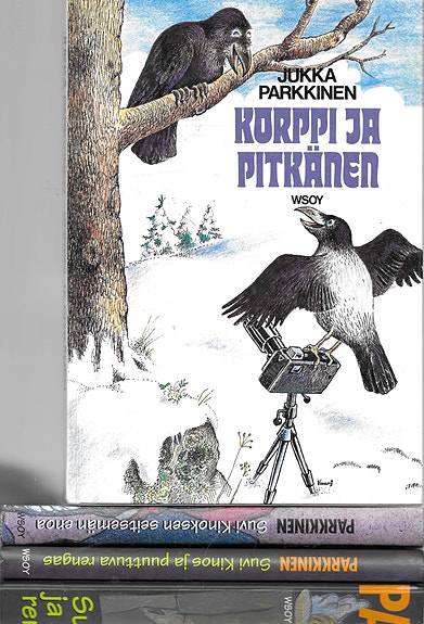 Jukka Parkkinen: Korppi ja Pitkänen. Kaksi Suvi Kinos kirjaa.
