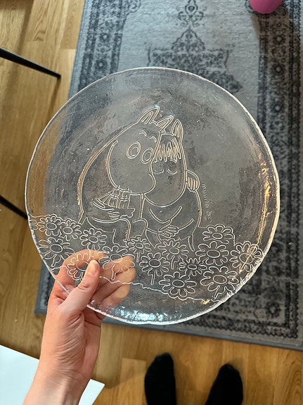 Iittala Muumi lasilautanen