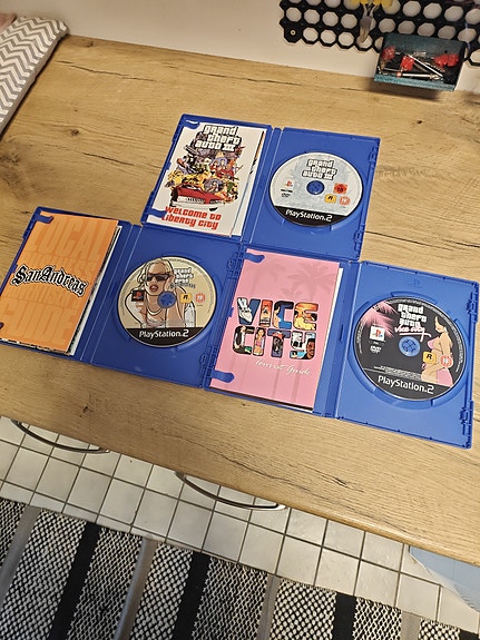 GTA PS2 (San Andreas, Vice City, GTA 3) – Alkuperäiset kartat/julisteet mukana!