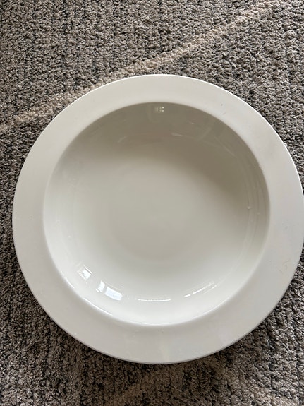 Iittala valkoinen syvä lautanen