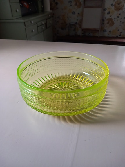 Riihimäen lasi barokki kulho 20cm