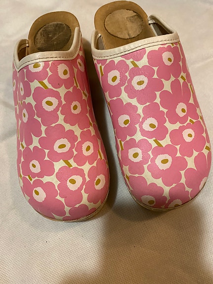 Lasten Marimekko puukengät koko 33 tytöt