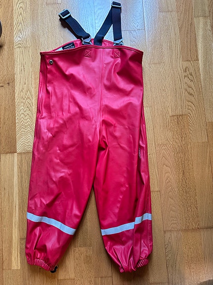 Didriksons lasten sadehousut koko 110 punainen unisex