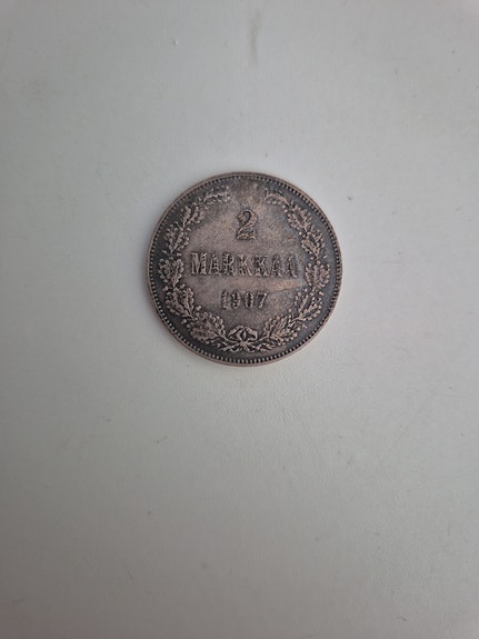 2 markkaa vuodelta 1907