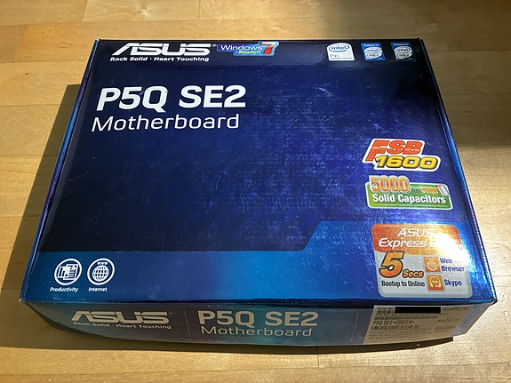 Asus P5Q SE2 -emolevy + Intel Core 2 Quad Q9550 -prosessori + 6GB DDR2 muistia