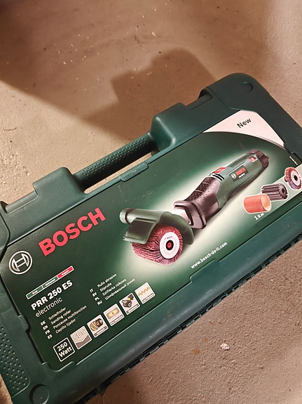 Bosch PRR 250 ES hiomakone laukulla