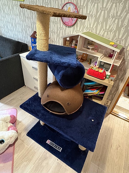 Purina kiipeilypuu kissalle sininen/ruskea