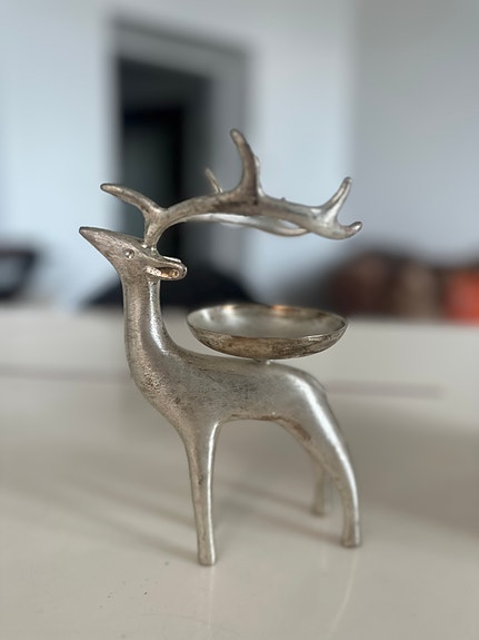 Pentik Petra poro 19cm hopeoitu
