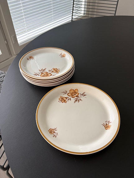 Arabia Myrna lautaset 6+1 kpl