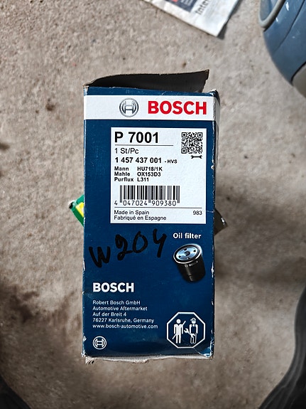 Bosch P7001 (1457437001) öljynsuodatinpanos, UUSI – Mercedes-Benz