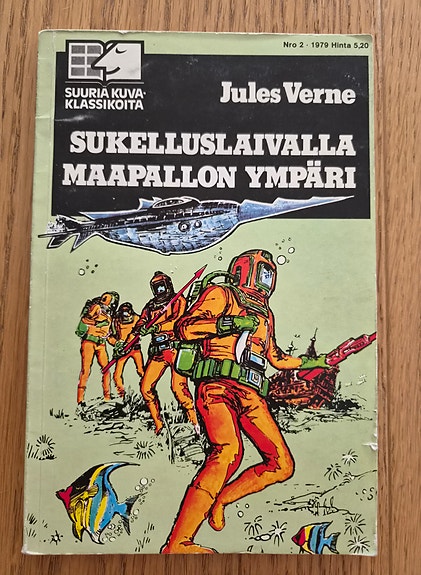Sarjakuva Sukelluslaivalla maapallon ympäri – Suuria kuvaklassikoita 2/1979