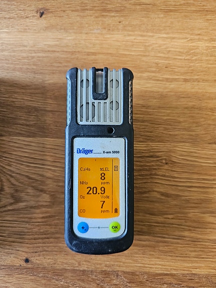 Drager X-am 5000 CO/O2/NH3/C3H8 Gas Detector