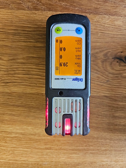 Drager X-am 5600 CO/O2/H2S/NH3/CH4 Gas Detector
