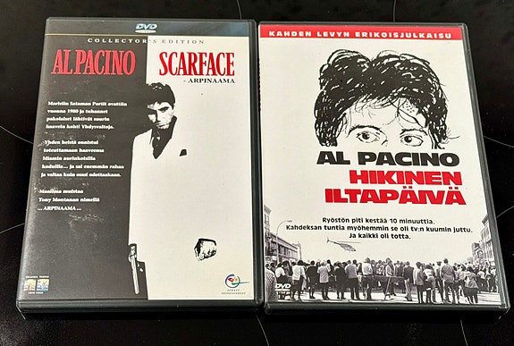 Al Pacino Scarface € Dog Day Afternoon DVD elokuvat