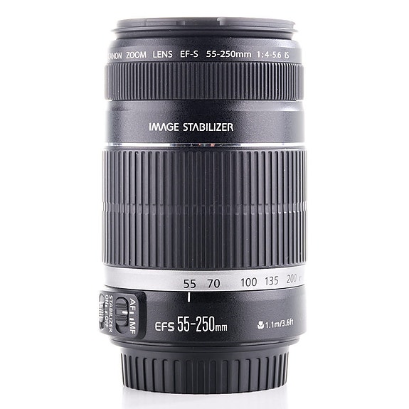 Canon EF-S 55-250mm f/4-5.6 IS -objektiivi (käytetty)