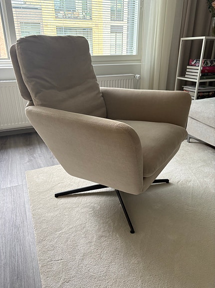 Sits Amy beige nojatuoli