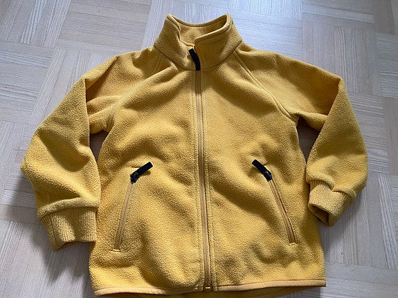 KappAhl windfleece-takki koko 110 keltainen unisex