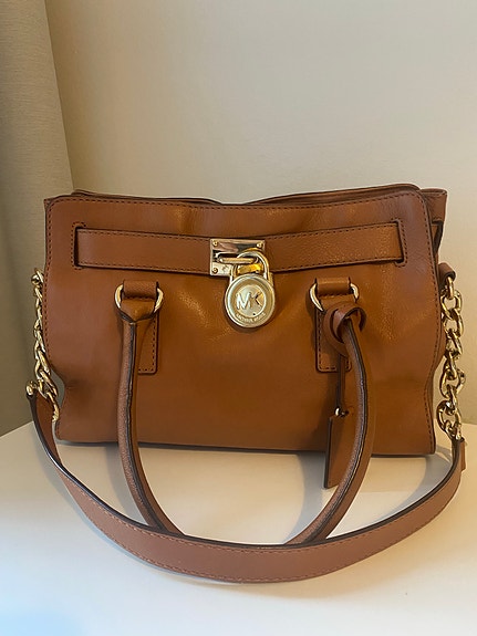 Michael Kors nahkalaukku ruskea naiset