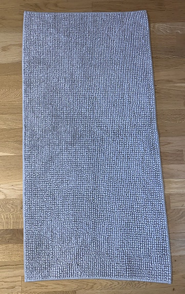 Ikea kylpyhuoneen matto 120 x 60 cm, harmaa