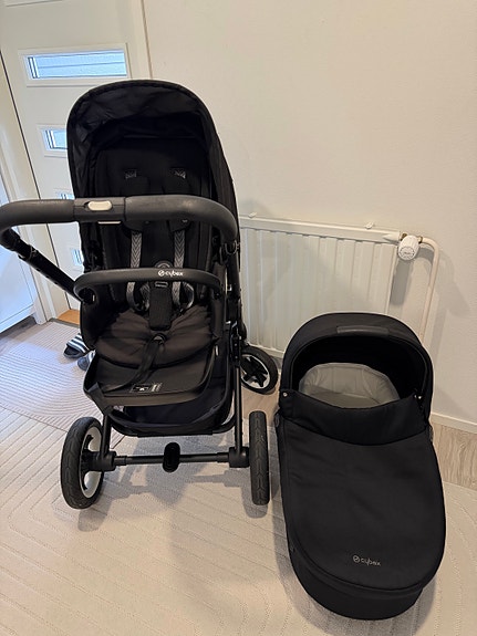 Cybex talos s lux mustat yhdistelmävaunut