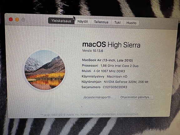 Apple MacBook Air 13" kannettava