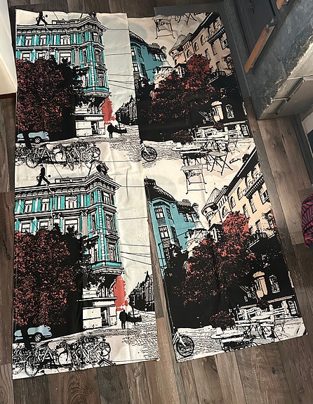 VALLILA bulevardi paneeliverhot 2kpl + kangasta mukaan