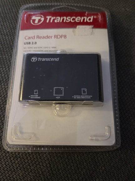 Transcend RDP8 USB 2.0 muistikortinlukija