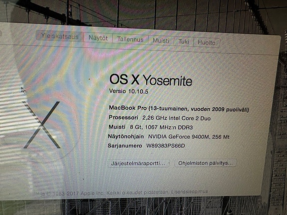 Apple MacBook Pro 13" kannettava tietokone