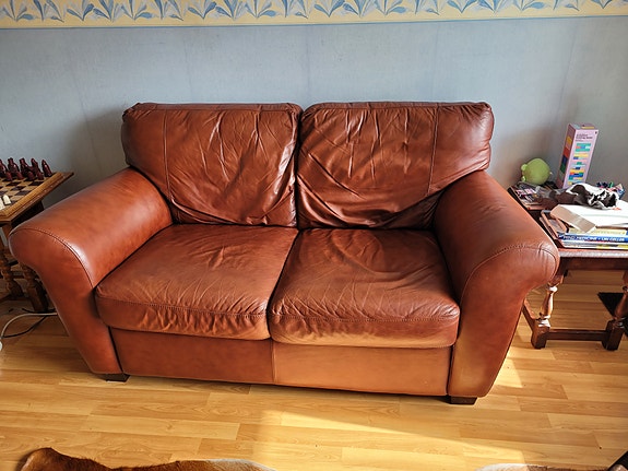 Italialainen Nahka Sofa