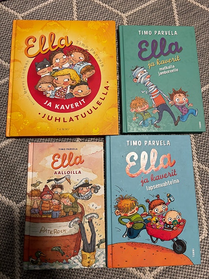 Timo Parvela Ella ja kaverit -kirjat 4 kpl