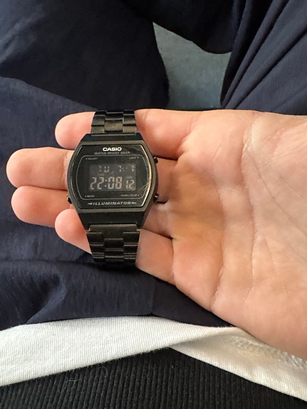 Casio digitaalinen rannekello musta unisex