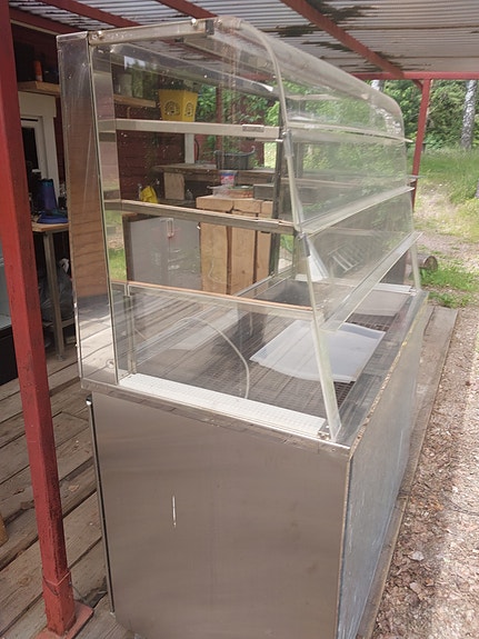 Metos kylmä vitriini / myyntivitriini ruostumattomasta teräksestä
