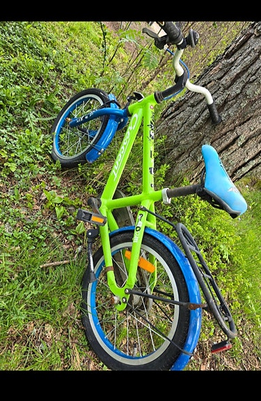 Crescent lasten polkupyörä 16" vihreä/sininen